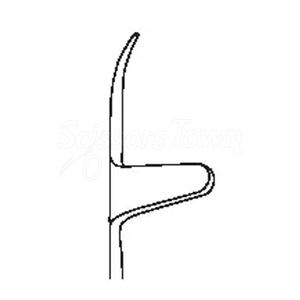 Retractor inferior posterior Mango doblado de quince pulgadas con agujeros Instrumento quirúrgico ortopédico de acero inoxidable - Product Image 6