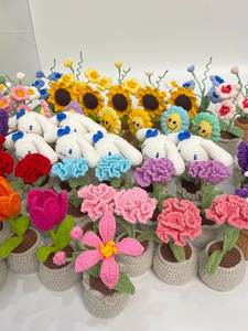 Adorno de flores de hilo de punto de ganchillo hecho a mano Vietnam 99 DATOS DE ORO gran oferta 2025 para regalo de Festival de fiesta de boda - Product Image 5