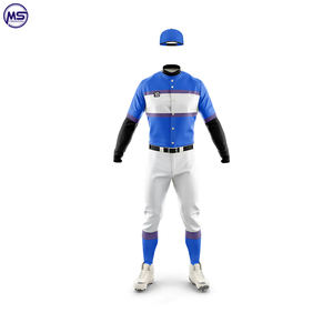 การออกแบบที่กำหนดเองใหม่ที่มีคุณภาพสูงการออกแบบที่ดีที่สุดโพลีเอสเตอร์กลางแจ้ง2023กีฬาสวมเครื่องแบบเบสบอล - Product Image 6