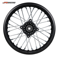 JFGRACING Expédition rapide en stock, pièces de modification de roue arrière CNC de 12 pouces, jeu de roues de moto pour Yozma IN10, moto électrique tout-terrain