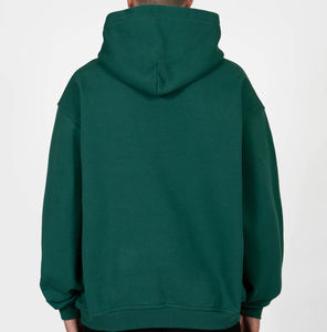 Venta al por mayor personalizado negro 100% algodón hombres tallas grandes sudaderas con capucha de alta definición impreso liso sudaderas bordadas para el invierno - Product Image 4