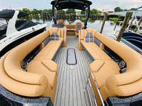 Bateau Ponton de Luxe Ecocampor 2026 en Fibre de Verre, Tritoon de Fête, à Vendre