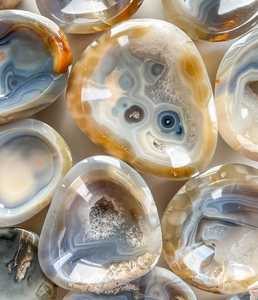 ชามพลอยควอตซ์ทำด้วยมือของตกแต่งบ้านที่แกะสลักด้วยมือของที่ระลึก - Product Image 2