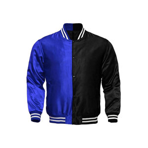 Vestes en satin imperméables de style streetwear pour hommes, dernière mode, service OEM, vente en gros, prix bas, veste de baseball pour homme - Product Image 2