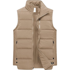 Nuevas chaquetas de chaleco sin mangas de alta calidad 2025 con cuello levantado Puffy Winter Body Warmer chaquetas - Product Image 1