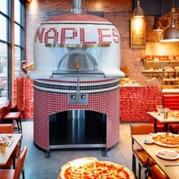 Acheter Guangzhou prix pro fast baking tandoor propane hybrid dome mobile four électrique gaz pizza grande taille avec céramique pierre brique
