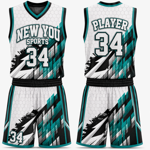 Ensemble d'uniformes de basketball personnalisés par transfert thermique – Maillot et short d'équipe personnalisables, rouge et blanc unis, respirants, séchage rapide, anti-UV, automne - Product Image 1