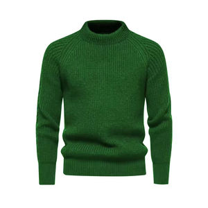 Suéter de Hombre de la Mejor Calidad, Personalizable, Tejido de Punto, Cuello Alto, Forrado, Suéteres y Sudaderas con Capucha, Ajuste Entallado, Suéter de Punto - Product Image 4
