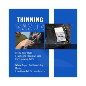 Navaja de Entresacar para Peluquería, Peine de Entresacar Profesional de Acero Inoxidable para Desplumar, Texturizar y Crear Capas - Product Image 3