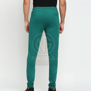Pantalon d'entraînement décontracté pour homme, taille mi-haute, 100 % coton, respirant, séchage rapide, léger, pour activités de plein air, avec logo personnalisé, couleur délavée foncée, le plus vendu - Product Image 3