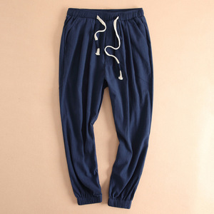 กางเกงขายาวทรงตรงผ้าโพลีเอสเตอร์คอตตอน OEM รุ่นยอดนิยมปี 2023 สีพื้นเรียบง่าย สไตล์ลำลองสำหรับผู้ชาย น้ำหนักเบา ทรงเข้ารูป แฟชั่น - Product Image 3