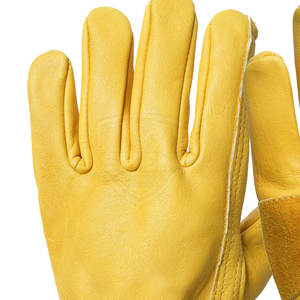 Guantes de Seguridad de Cuero Transpirable con Diseños Únicos 2026, Marca Privada, Personaliza con Tu Propio Logotipo, Guantes de Seguridad de Cuero de Buen Material - Product Image 3