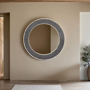 Miroir décoratif polyvalent avec cadre en os incrusté moderne, en vente chaude, pour salons ou salles à manger, disponible à bon prix - Product Image 3