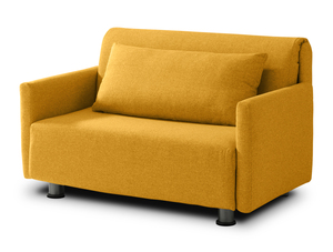 EVERGREENWEB Piccolo Divano Letto Matrimoniale 120 cm Made in Italy Convertibile Pieghevole con Materasso e Rivestimento Rimovibile Salvaspazio - Product Image 5