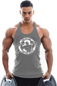 เสื้อกล้าม2024สำหรับผู้ชายผ้าคอตตอนพิมพ์ลายออกแบบได้ตามต้องการเสื้อกล้ามใส่ไปยิมยิมสำหรับผู้ชาย - Product Image 2