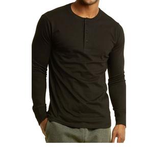 Precio al por mayor, alta calidad, cómoda Camiseta de manga larga con cuello de lujo 100%, proveedor de camisetas de proveedor de BD - Product Image 3