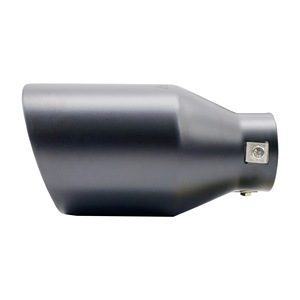Terminal rond de 66 mm en acier inoxydable noir incliné - Product Image 3