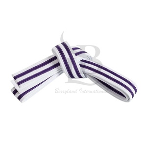 Logo personnalisé ceinture de karaté extensible nouveau arrivé bonne qualité ceintures de karaté pour la vente en ligne coton matériel Bjj ceintures OEM - Product Image 1