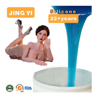 Nuevo estilo de silicona líquida Platinum para moldeo, silicona RTV de grado alimenticio, caucho de silicona de curado por adición, silicona de tipo adicional para hacer dildos