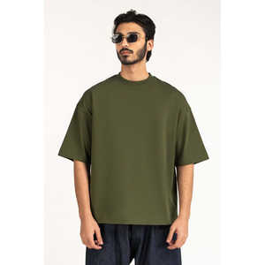 T-shirts amples en jersey 100 % coton, style streetwear, coupe oversize, taille MN-TS-SS26-004-D, respirants, compressés, vierges - Product Image 2