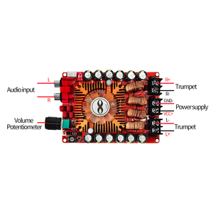 Amplificateur numérique de puissance TDA7498E 160Wx2, carte audio, amplificateur de haut-parleur stéréo double canal, prise en charge BTL - Product Image 2