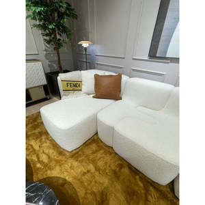 F-AFFAIR SECTIONAL <b>SOFA</b> Boucle <b>Material</b> Living Room Furniture Set for Home for Living Rooms and Apartments - Product Image 4