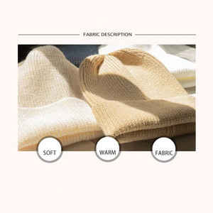 Gorro de Invierno Jacquard para Hombre y Mujer, 100% Algodón, Transpirable, Impermeable, Ajustable, Estilo Moderno con Vuelta, Bordado Personalizado - Product Image 5