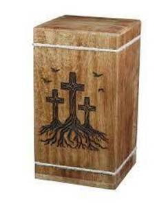 โกศใส่ศพทำจากไม้สไตล์อเมริกันสมัยใหม่พร้อมโลโก้ตามสั่งสำหรับผู้ใหญ่ชายหญิง - Product Image 1