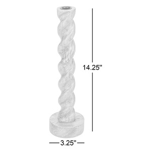 Porte-bougie en bois fin au design élégant pour la décoration de la maison, centre de table, décoration de fête, fabriqué à la main en Inde - Product Image 3