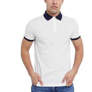 Polo personnalisé de haute qualité, uni, pour hommes, col polo pour le golf, polo décontracté élégant pour hommes, brodé - Product Image 1