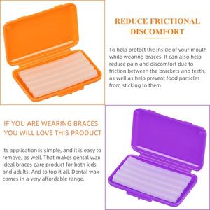 Pesitro produttore di vendita calda cera ortodontica per bretelle con Aloe Vera E vitamina E cera pretagliato ortodontica - Product Image 4