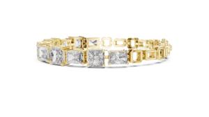 Women's VDS Luxury 18K Solid Yellow Gold Rhodium Plated Engagement <b>Bracelet</b> IGI Certified Lab <b>Diamond</b> 18.2g <b>Bangles</b> - Product Image 5