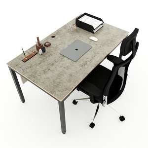 Uconcept HBUC043 Solid Wood Office <b>Desk</b> 140x80cm Plywood with Adjustable Iron Legs <b>Extendable</b> and for Dining - Product Image 3