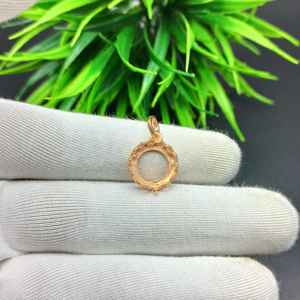 Base de Plata de Ley 925 de Alta Calidad para Colgante con Corona Redonda, de 5x5mm a 15x15mm, para Fabricación de Joyería al por Mayor - Product Image 2