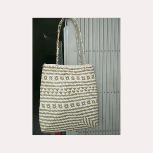 Panier de rangement en jonc de mer tissé à la main, artisanat fait à la main - Product Image 4