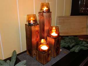 Linterna con marco de madera de estructura única con cubierta de vidrio Linterna de madera de tamaño personalizado decorativa Interior - Product Image 5