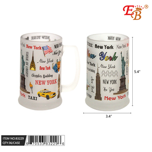 New York 5.4 \ "Set di boccali di birra smerigliati eco-friendly viching Design 36 pz/CS stile classico moderno per bicchiere da bere birra vino - Product Image 1