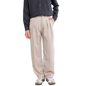 Collants en polyester tissé kaki pour hommes sur mesure en gros, Vietnam ODM/OEM, sans lavage et à prix compétitif - Product Image 1