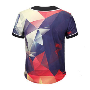 Ensembles de maillots de baseball multi-couleurs à conception personnalisée Unisex Quick Dry Breathable 100% Organic Cotton Practice Training - Product Image 2