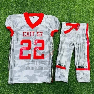 Uniforme de football américain avec nom et numéro d'équipe, taille plus, manches courtes, couleurs personnalisées - Service OEM/ODM - Product Image 3