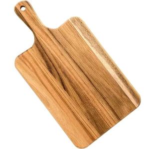 Tabla de cortar de madera maciza de acacia, tabla de picar para cocina, bandeja de servir tipo bloque de carnicero, venta al por mayor - Product Image 2