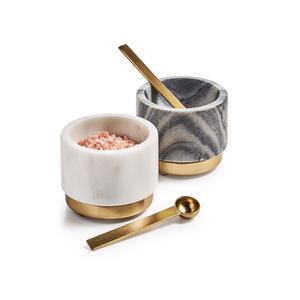 Ensemble de condiments en marbre et en bois de conception merveilleuse avec ensemble de récipients d'épices et d'herbes de cuisine de la plus haute qualité en Inde - Product Image 6