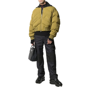 Veste matelassée XL à col montant pour hommes, vêtements d'extérieur décontractés, nouveau design, manteau d'hiver avec rembourrage en duvet, tissu en toile de haute qualité - Product Image 6