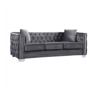 Sofás de hotel de terciopelo de lujo modernos para vestíbulo y sala de estar Suministro directo de fábrica desde Java Central para apartamentos - Product Image 1