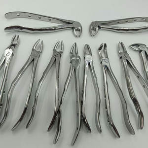 Juego de 10 Pinzas de Extracción Dental para Adultos, Pinzas Quirúrgicas Manuales de Acero Inoxidable y Tungsteno con Agarre Ergonómico - Product Image 1