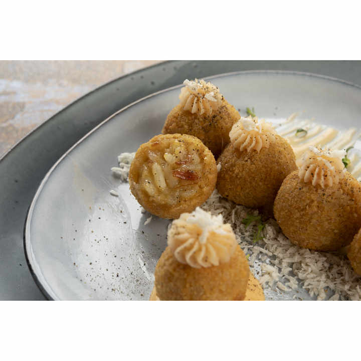 Mignon Arancini Carbonara High Efficiency Wheat Flour Food for Hotels Restaurants Fast Food Food Carts Home Use
