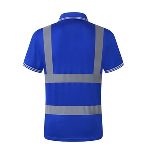 Ropa de seguridad para hombre, camiseta Polo de alta visibilidad, camisetas Polo de seguridad de manga corta con contraste reflectante de seguridad de alta visibilidad - Product Image 2