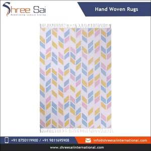 Tapis rayés brodés à la main 100% coton les plus vendus Matériau multicolore de la plus haute qualité à bas prix - Product Image 2