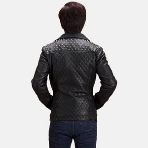 Blouson en cuir de mouton B3 pour homme avec col en fourrure noire de qualité supérieure - Product Image 3