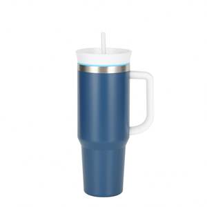 Taza de Viaje Aislada de Doble Pared de 40 Oz, Taza de Acero Inoxidable con Aislamiento al Vacío de 40 Oz con Asa - Product Image 5